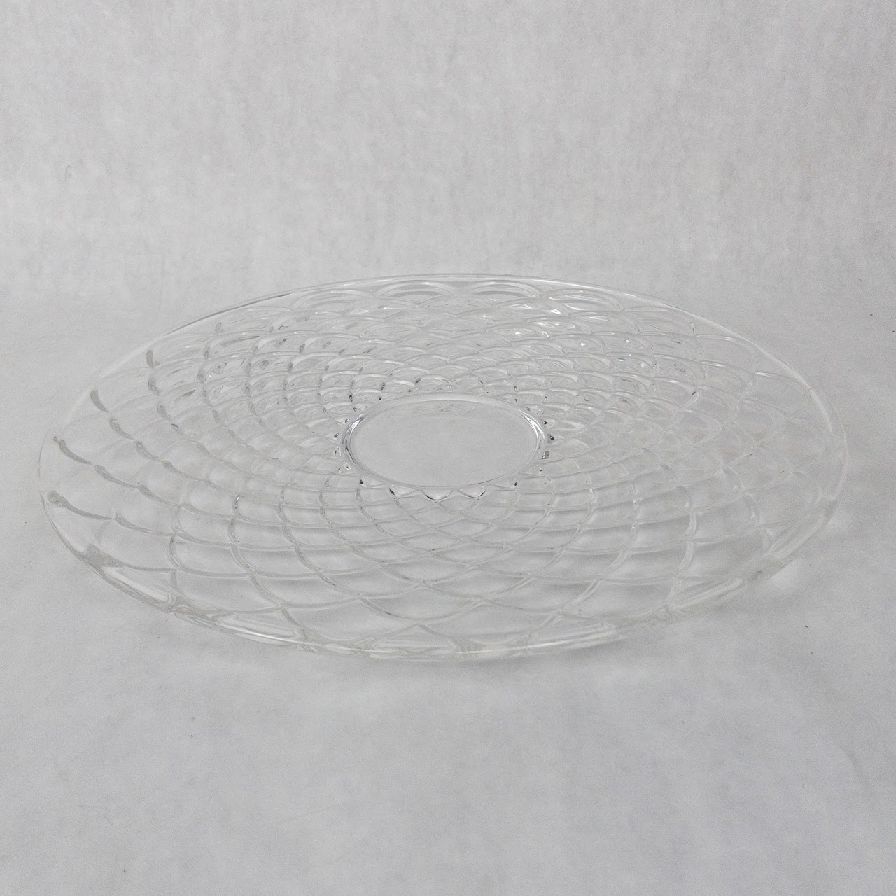 Tiffany & Co. Crystal Scaled Serving Dish