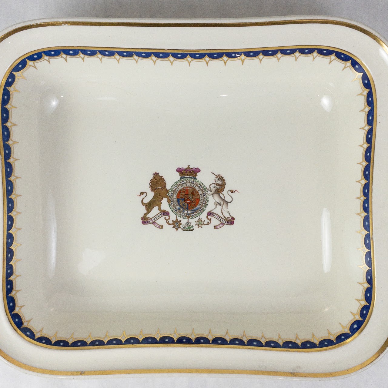 Wedgewood Creamware Royal Arms Covered Serving Dish