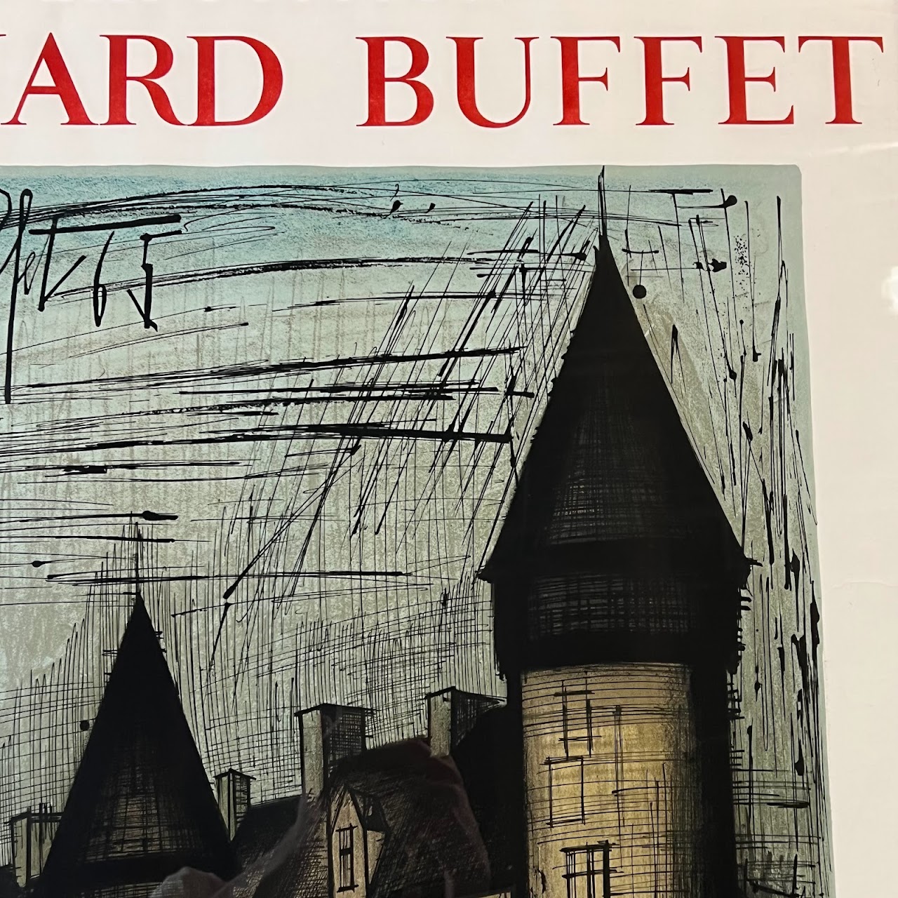 Bernard Buffet 'Exposition Bernard Buffet, Château de Culan' Lithograph