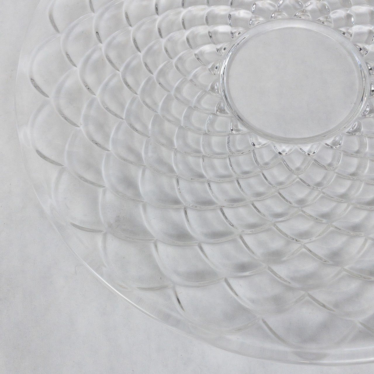 Tiffany & Co. Crystal Scaled Serving Dish