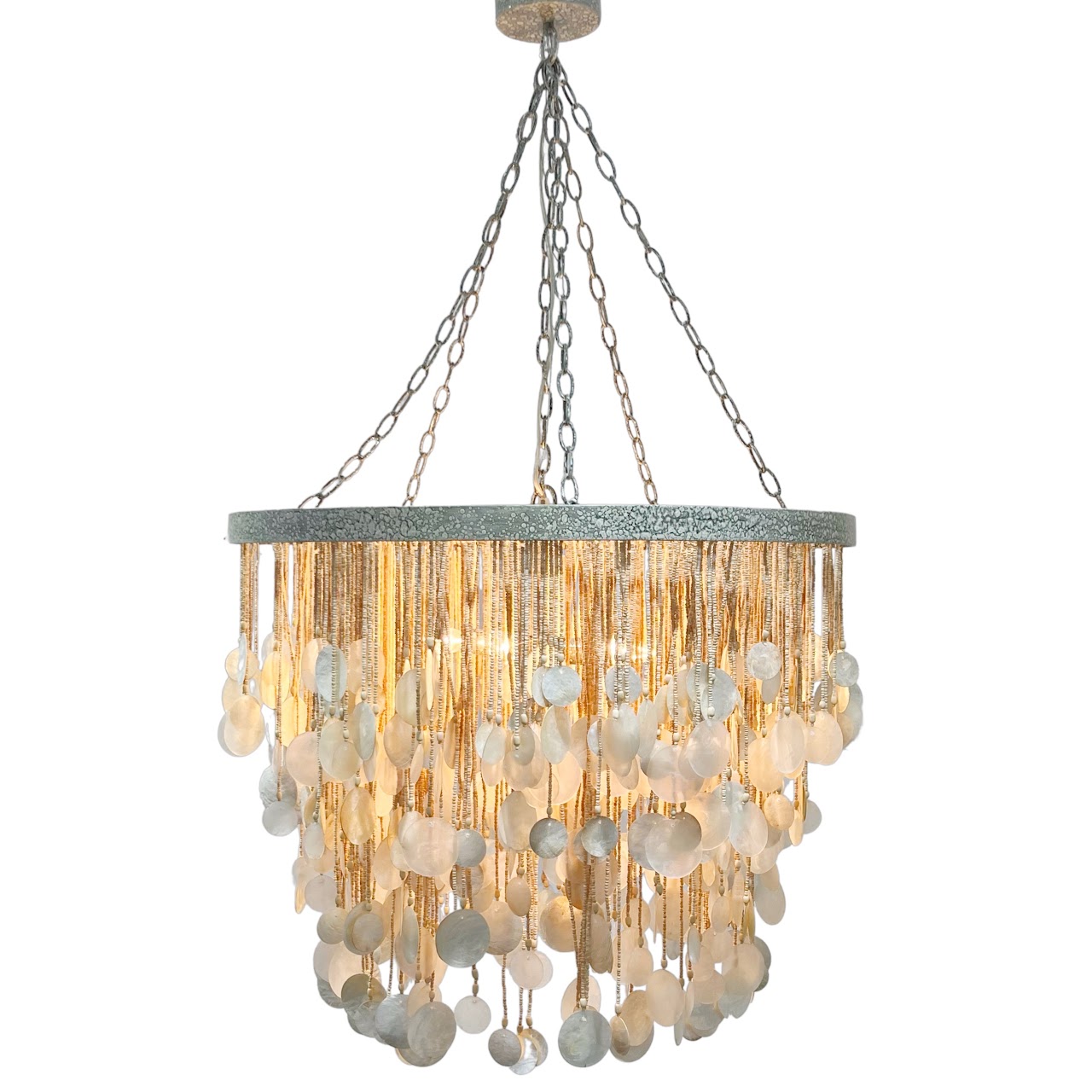 Made Goods Henry Capiz Shell Chandelier