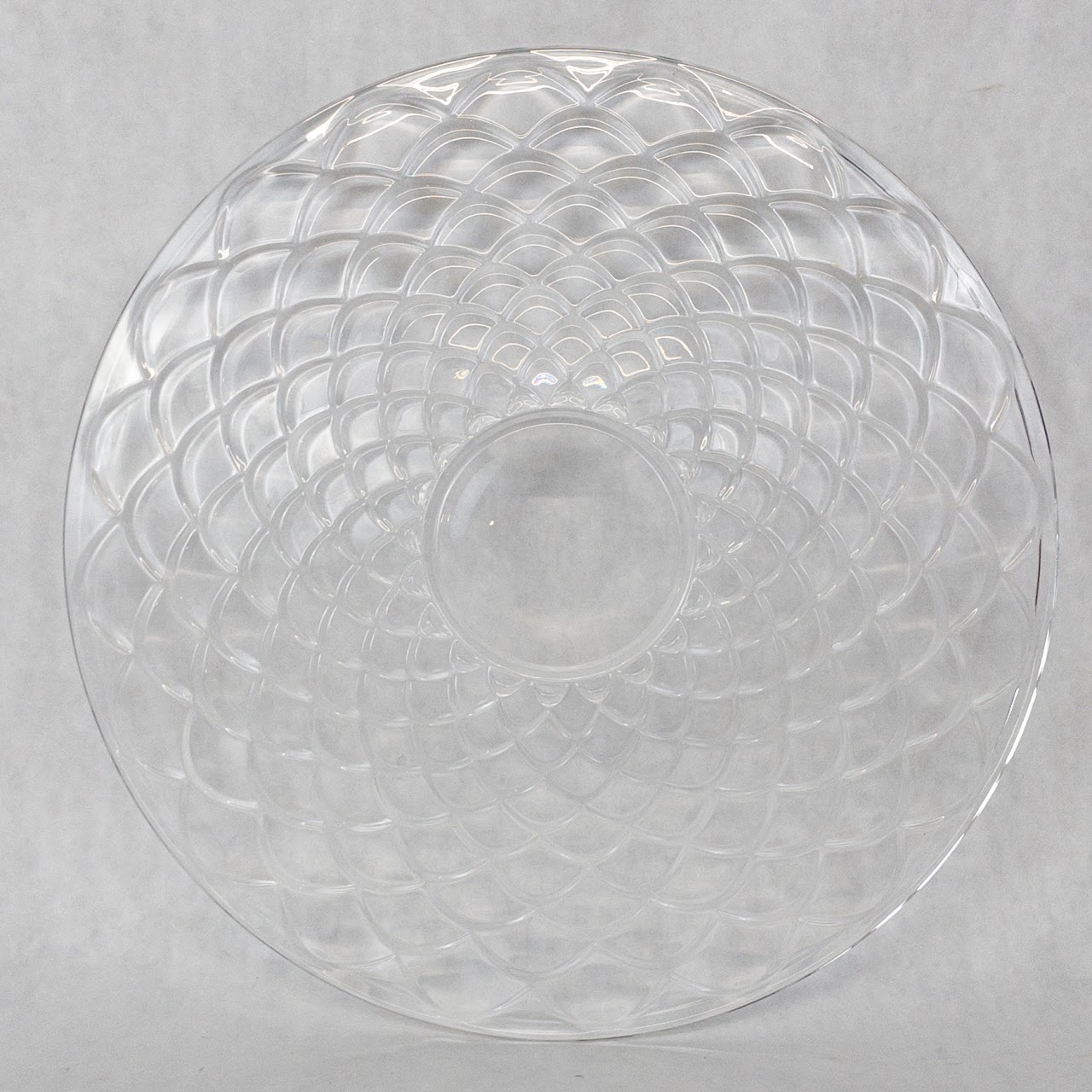 Tiffany & Co. Crystal Scaled Serving Dish