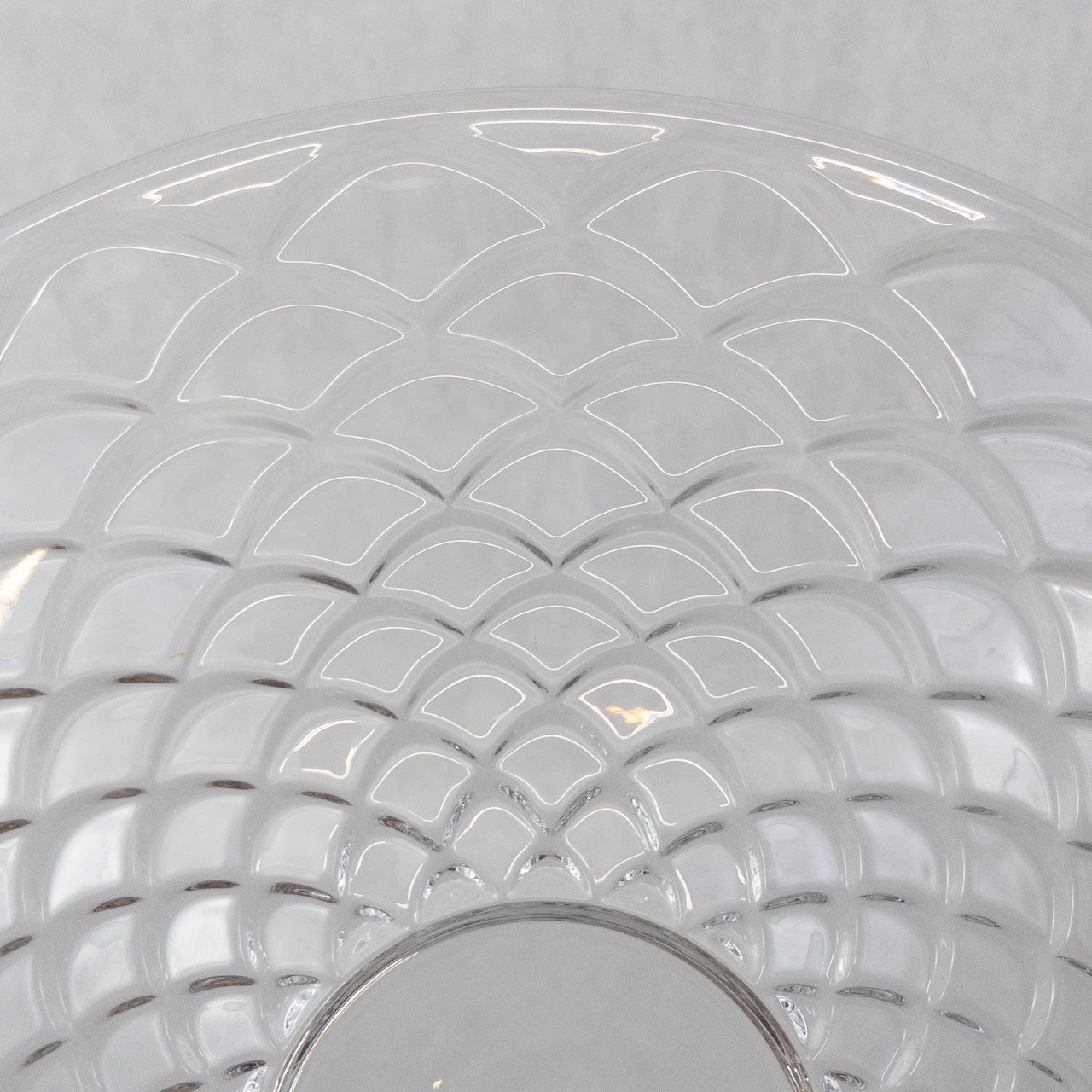 Tiffany & Co. Crystal Scaled Serving Dish