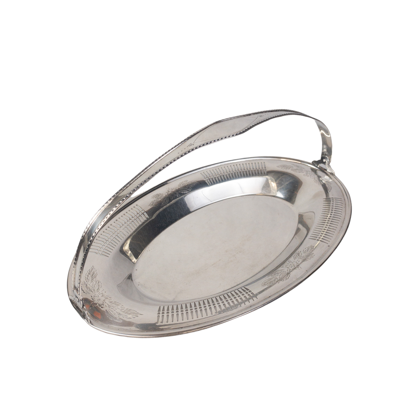 Sterling Silver Serving Tray with Handle