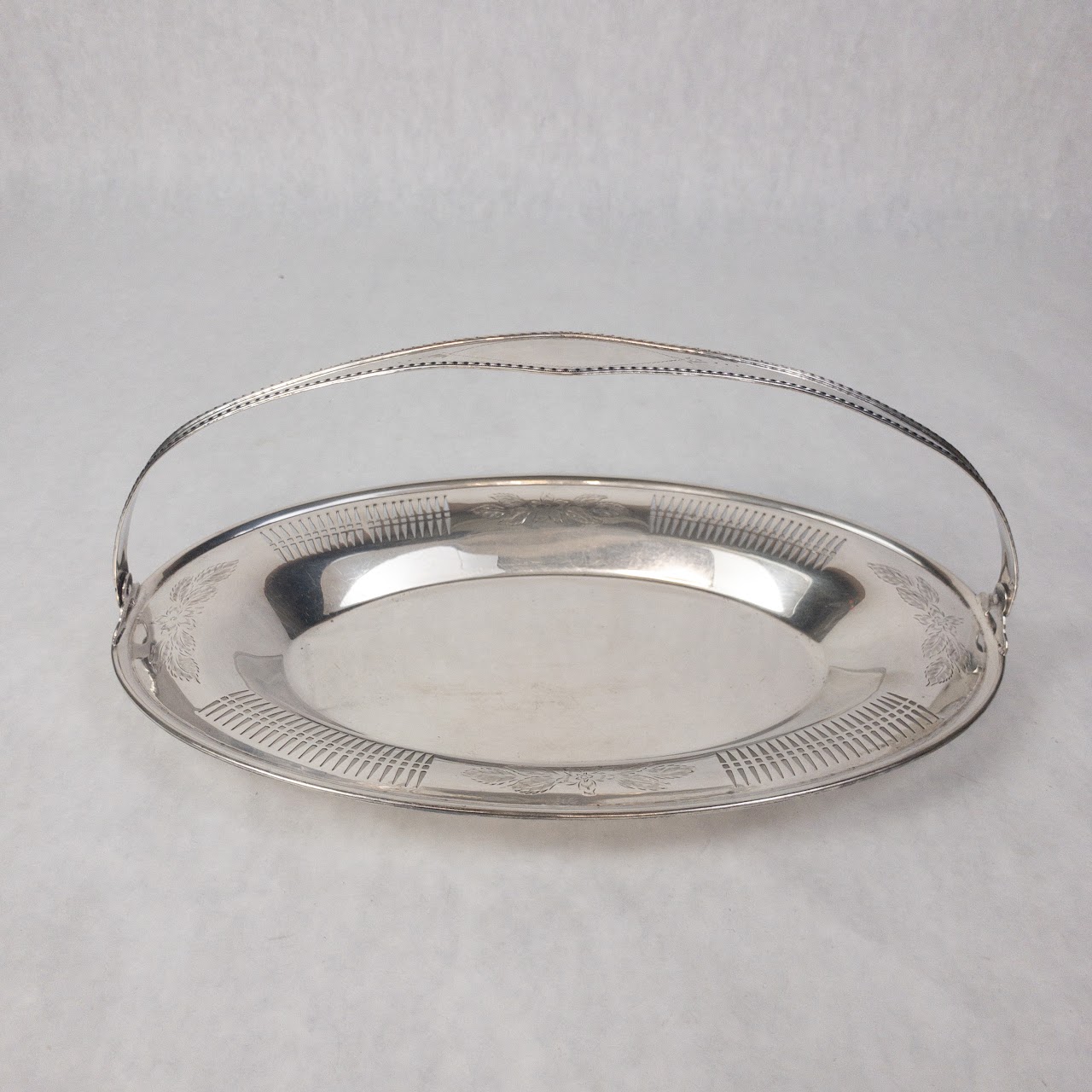 Sterling Silver Serving Tray with Handle