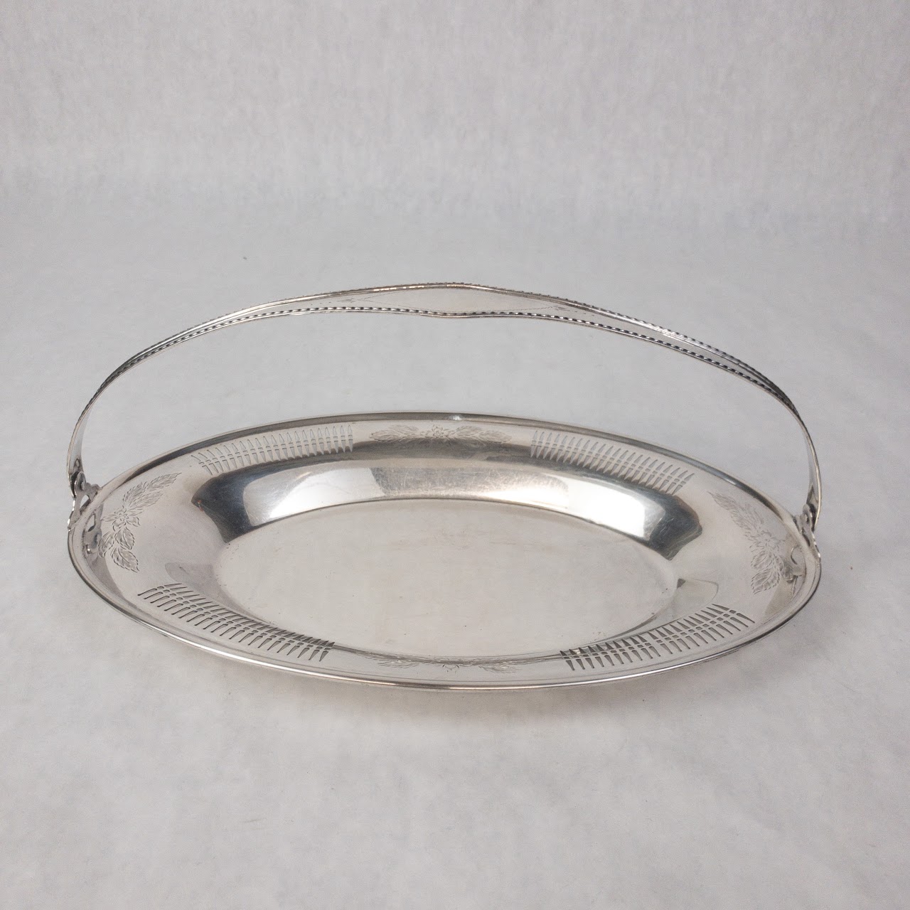 Sterling Silver Serving Tray with Handle