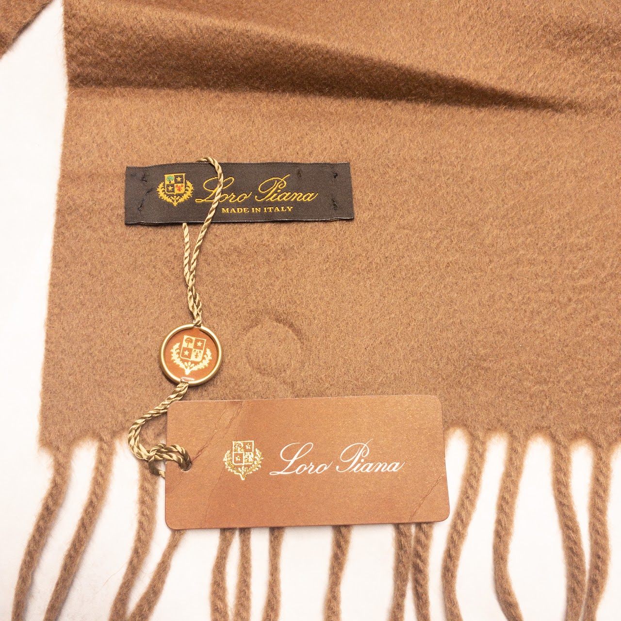 Loro Piana Cashmere Fringed Scarf