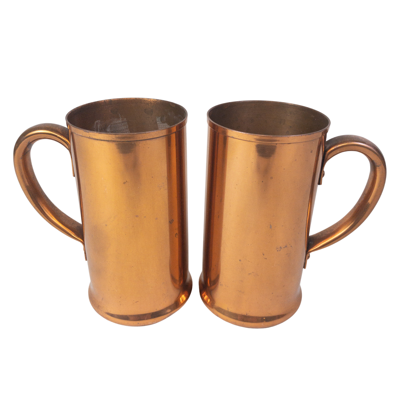 Copper Vintage Mug Set Of Two