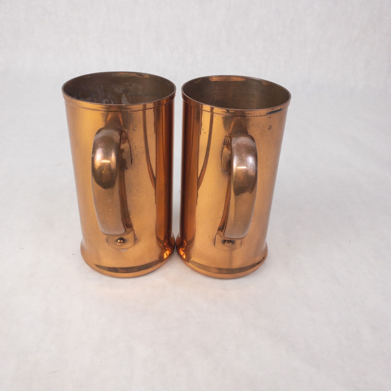 Copper Vintage Mug Set Of Two