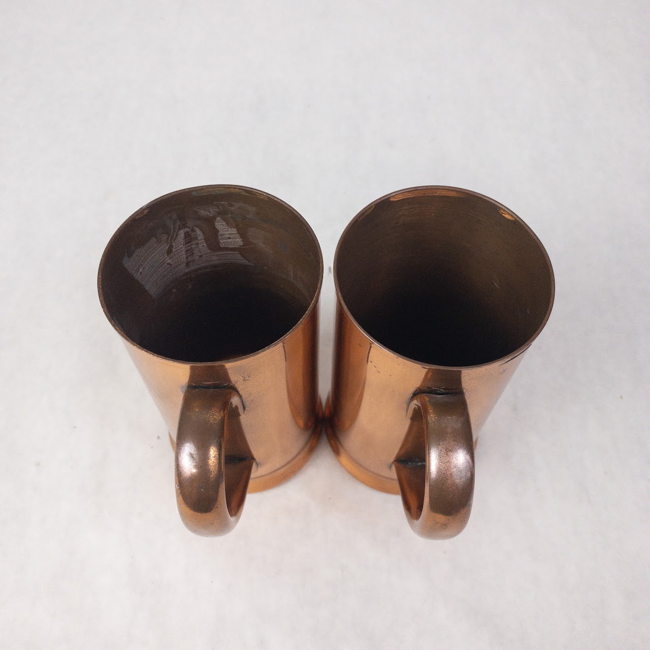 Copper Vintage Mug Set Of Two