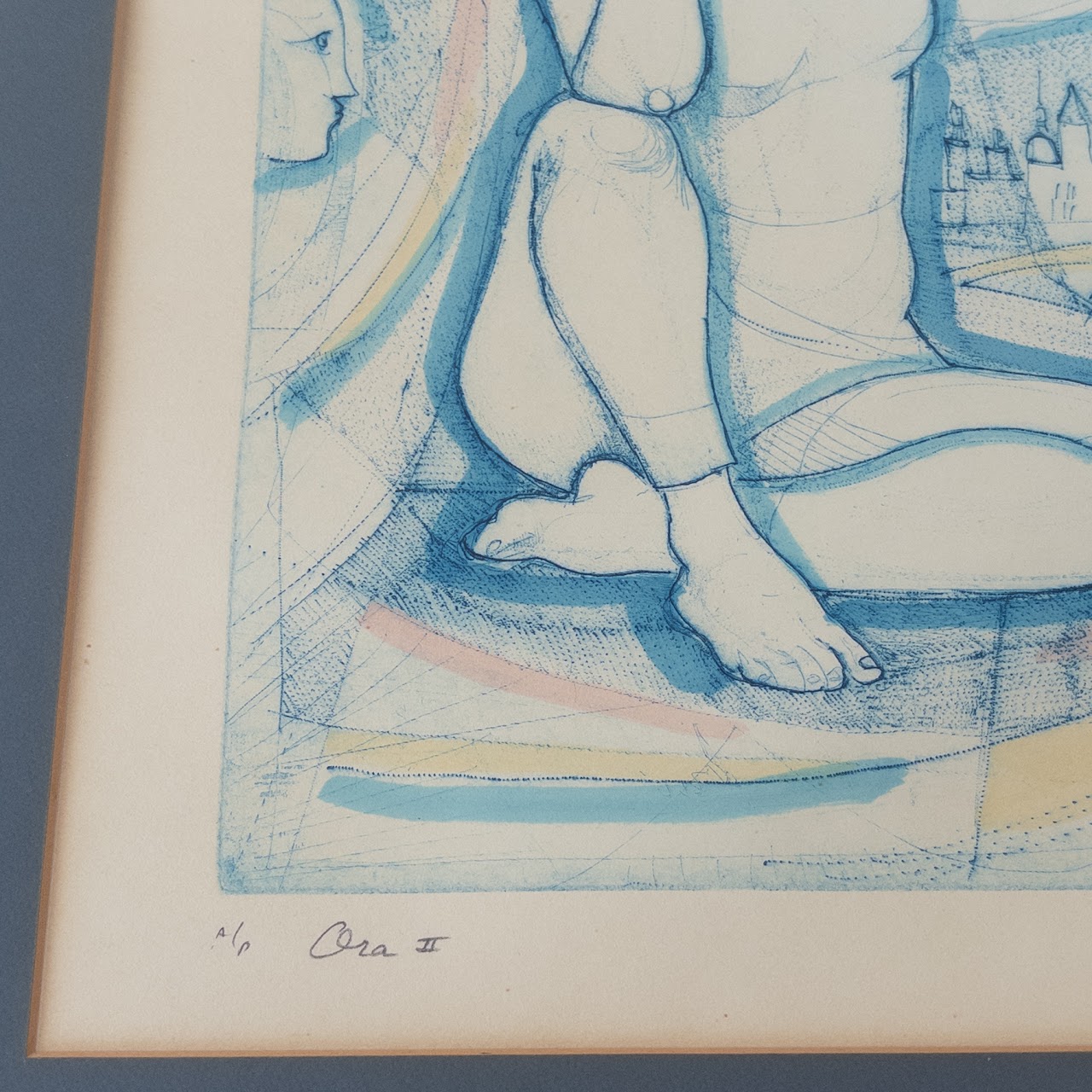 Irving Amen 'Ora II' Signed Etching and Aquatint