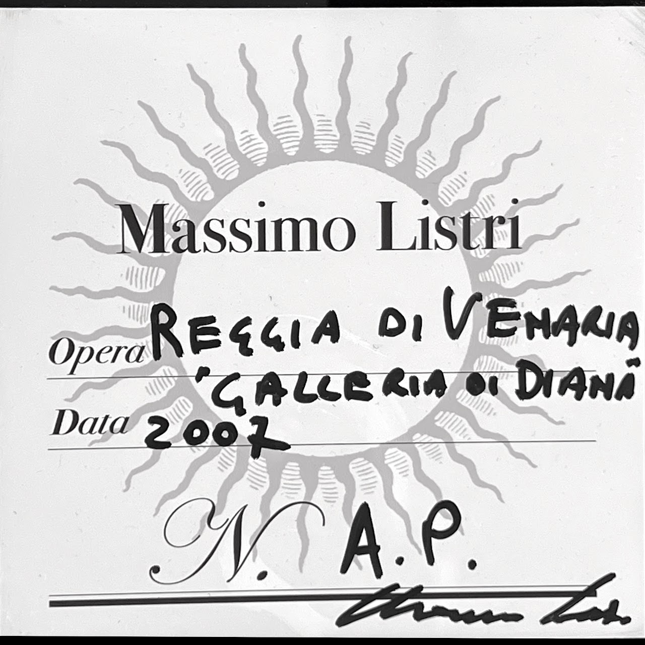 Massimo Listri 'Reggia di Venaria, Galleria di Diana' Signed Large Scale Architectural Photograph
