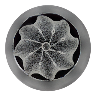 Caithness 'Ice Blossom' Sea Urchin Crystal Paperweight