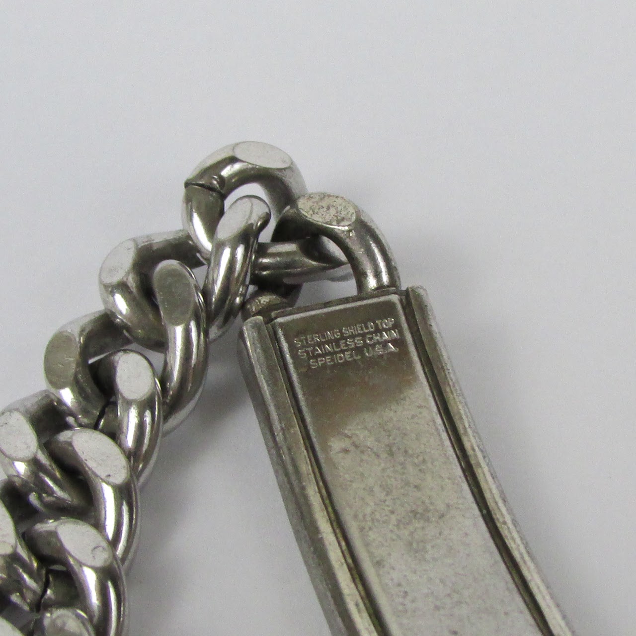 Sterling Silver & Stainless Steel ID Bracelet