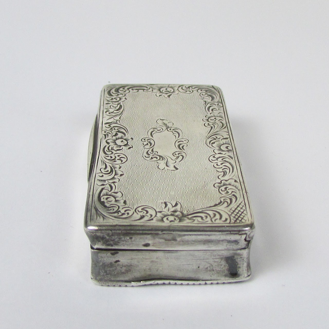 Silver Vintage Toothpick Case