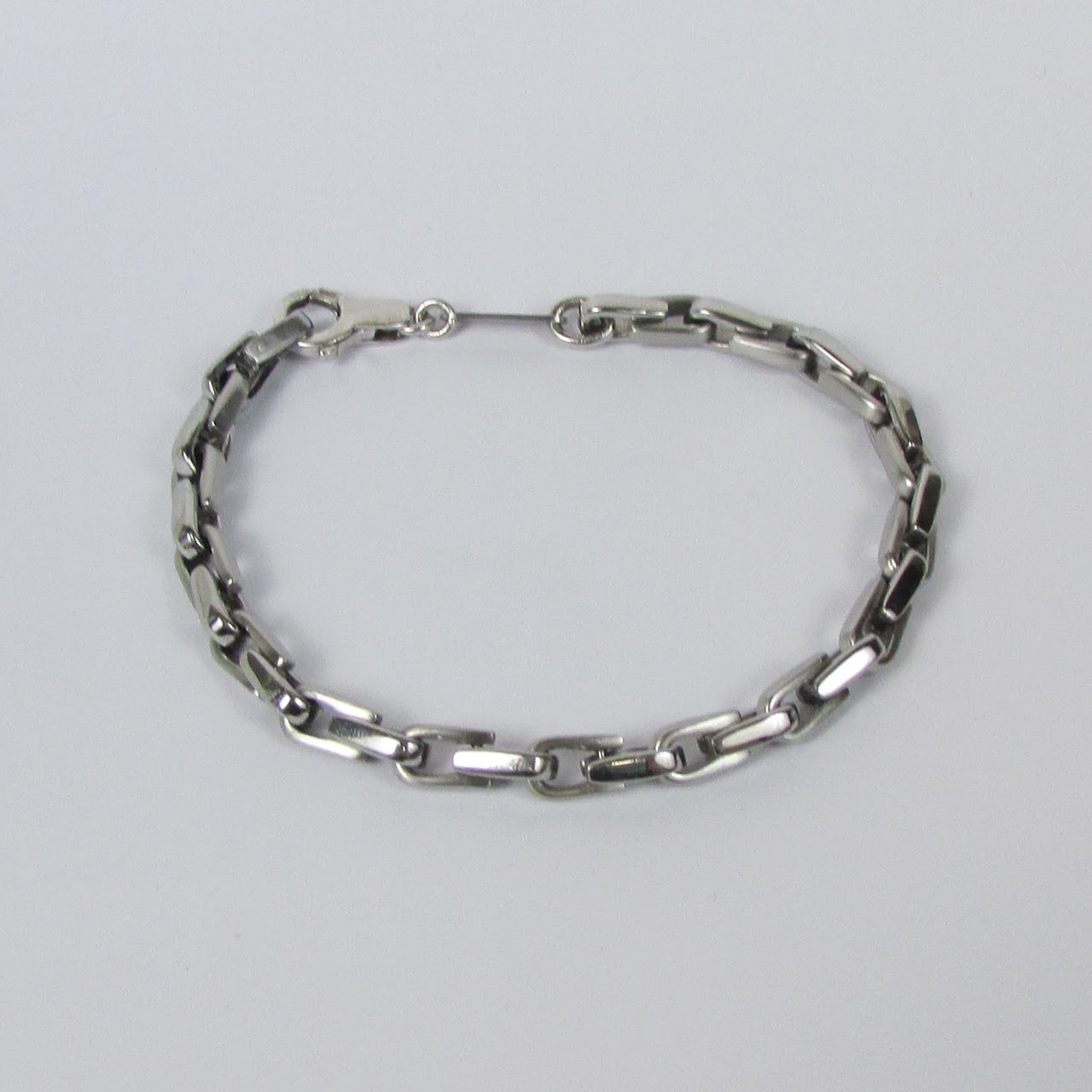 Sterling Silver 'U' Link Bracelet