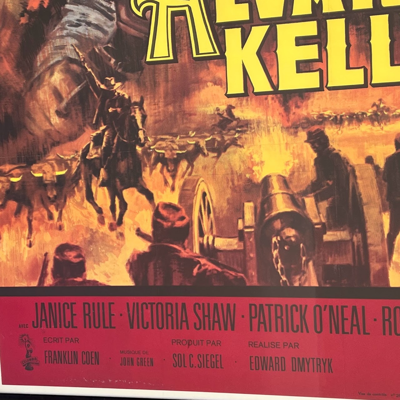 'Alvarez Kelly' Original French Jean Mascii Movie Poster