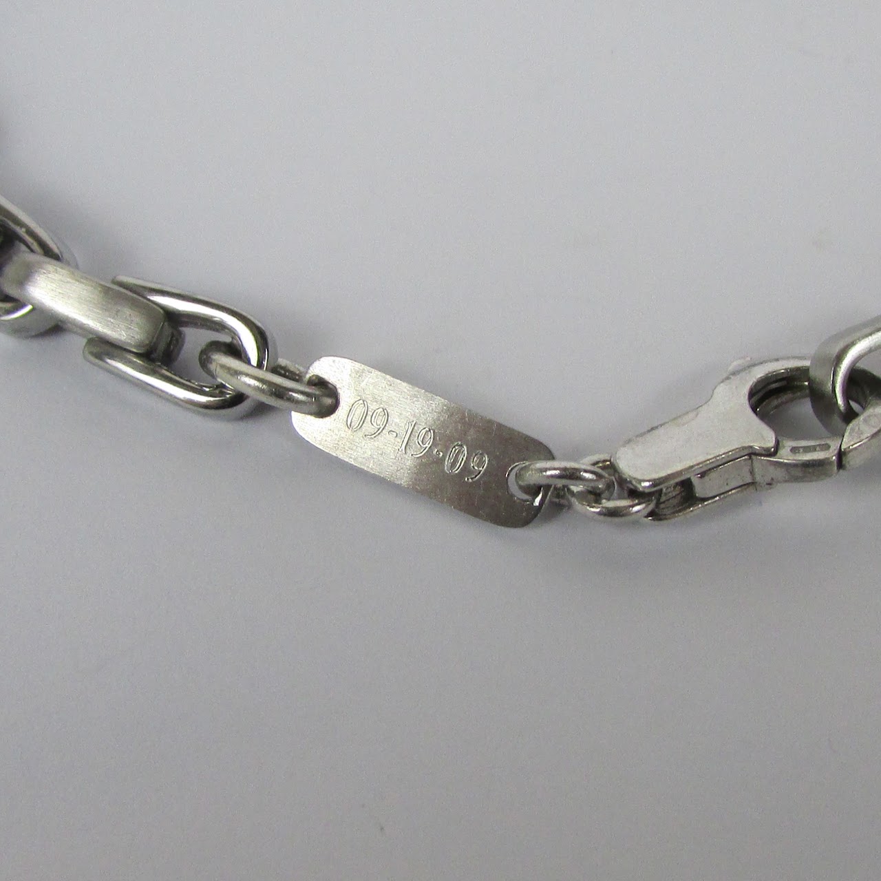 Sterling Silver 'U' Link Bracelet