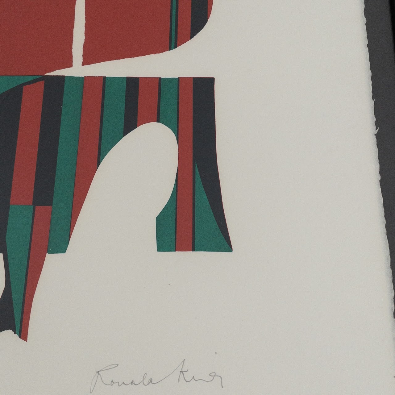 Ronald King Signed 'Canterbury Tales-Squire' Serigraph, 1970