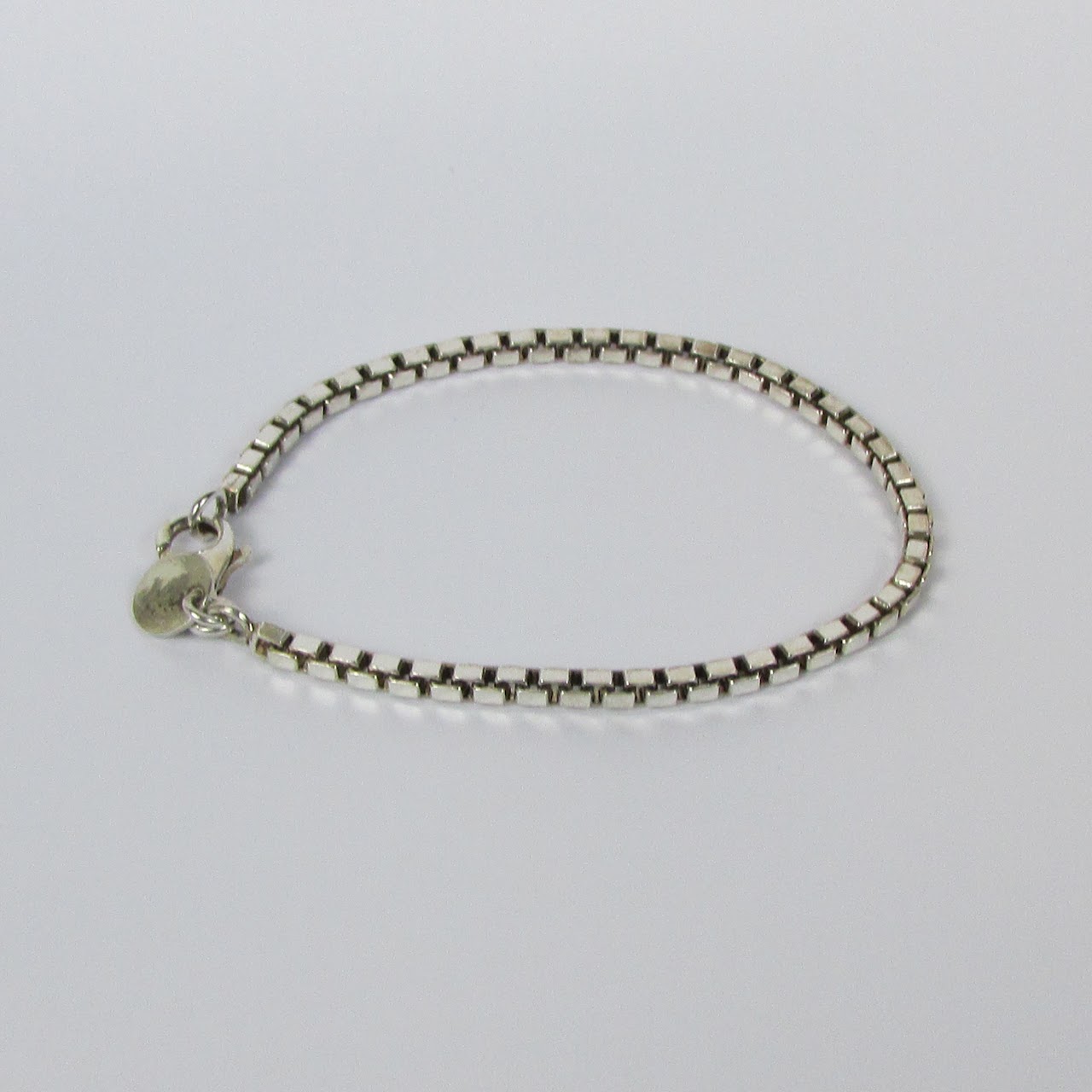 Sterling Silver Box Link Bracelet