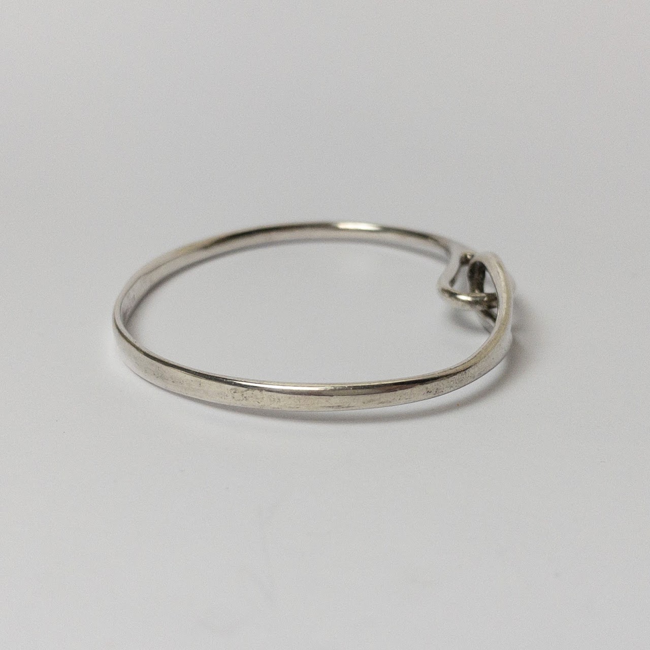 Tiffany & Co. Sterling Silver Infinity Bangle Bracelet