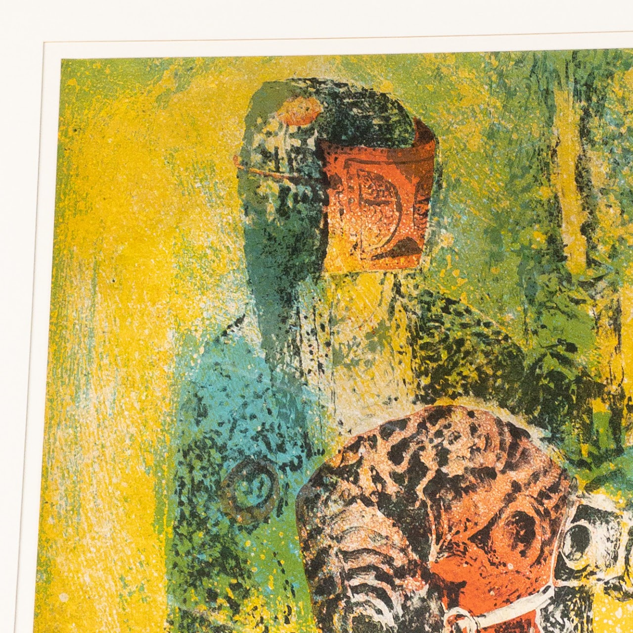 Hoi Lebadang Signed 'The Horse in the Forest' Lithograph