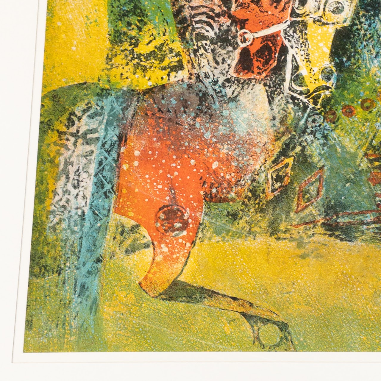 Hoi Lebadang Signed 'The Horse in the Forest' Lithograph