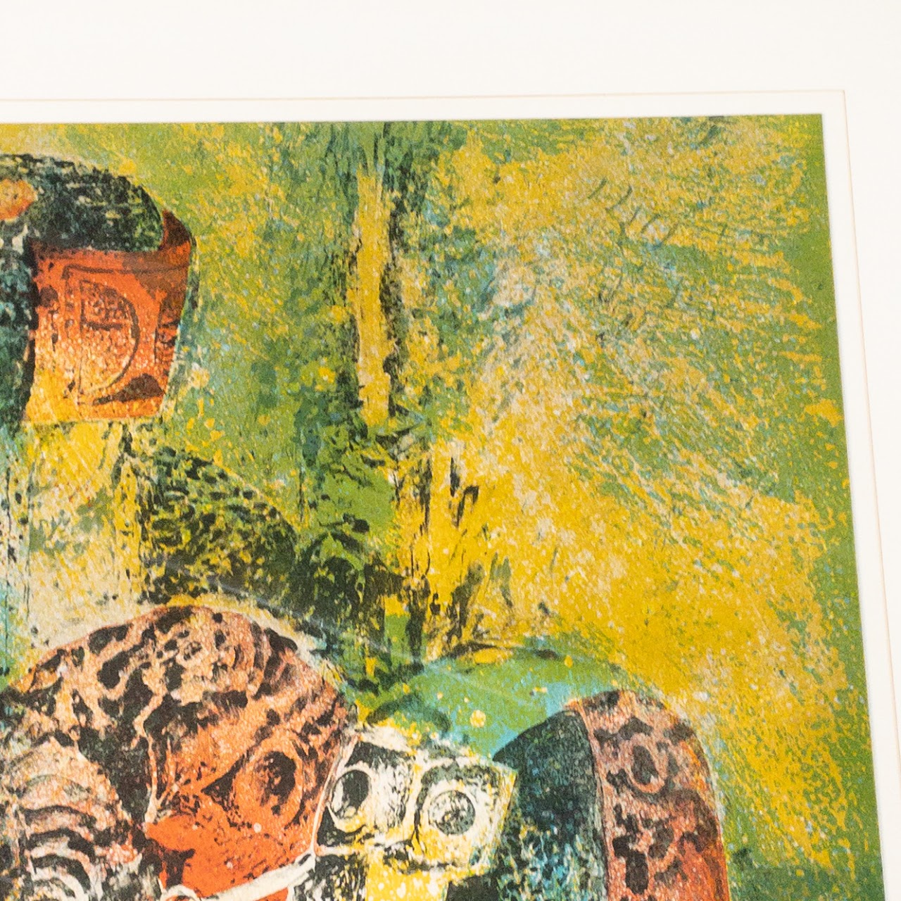 Hoi Lebadang Signed 'The Horse in the Forest' Lithograph