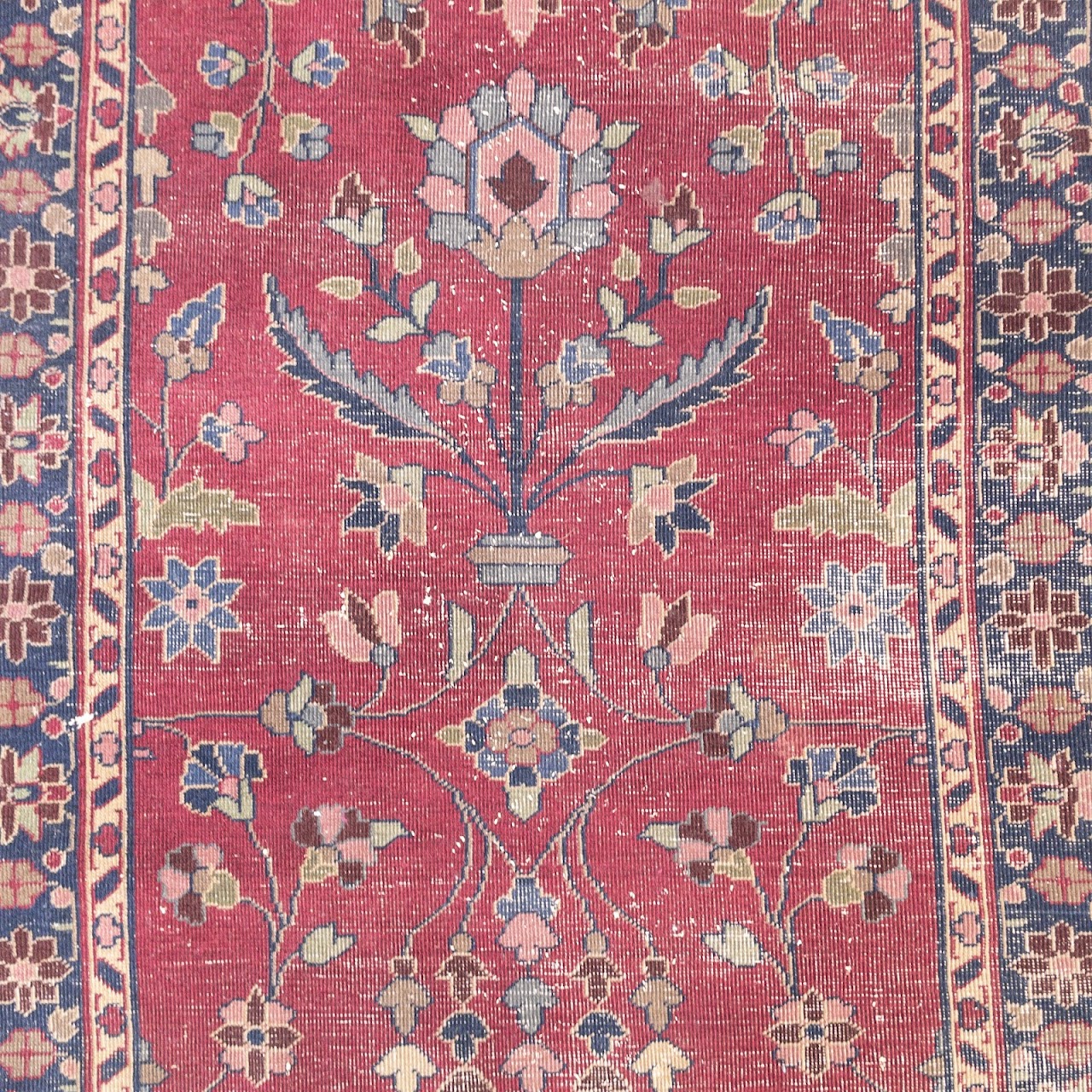 Floral Pattern Hand Knotted Rug