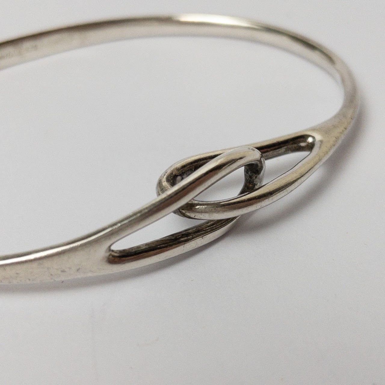 Tiffany & Co. Sterling Silver Infinity Bangle Bracelet