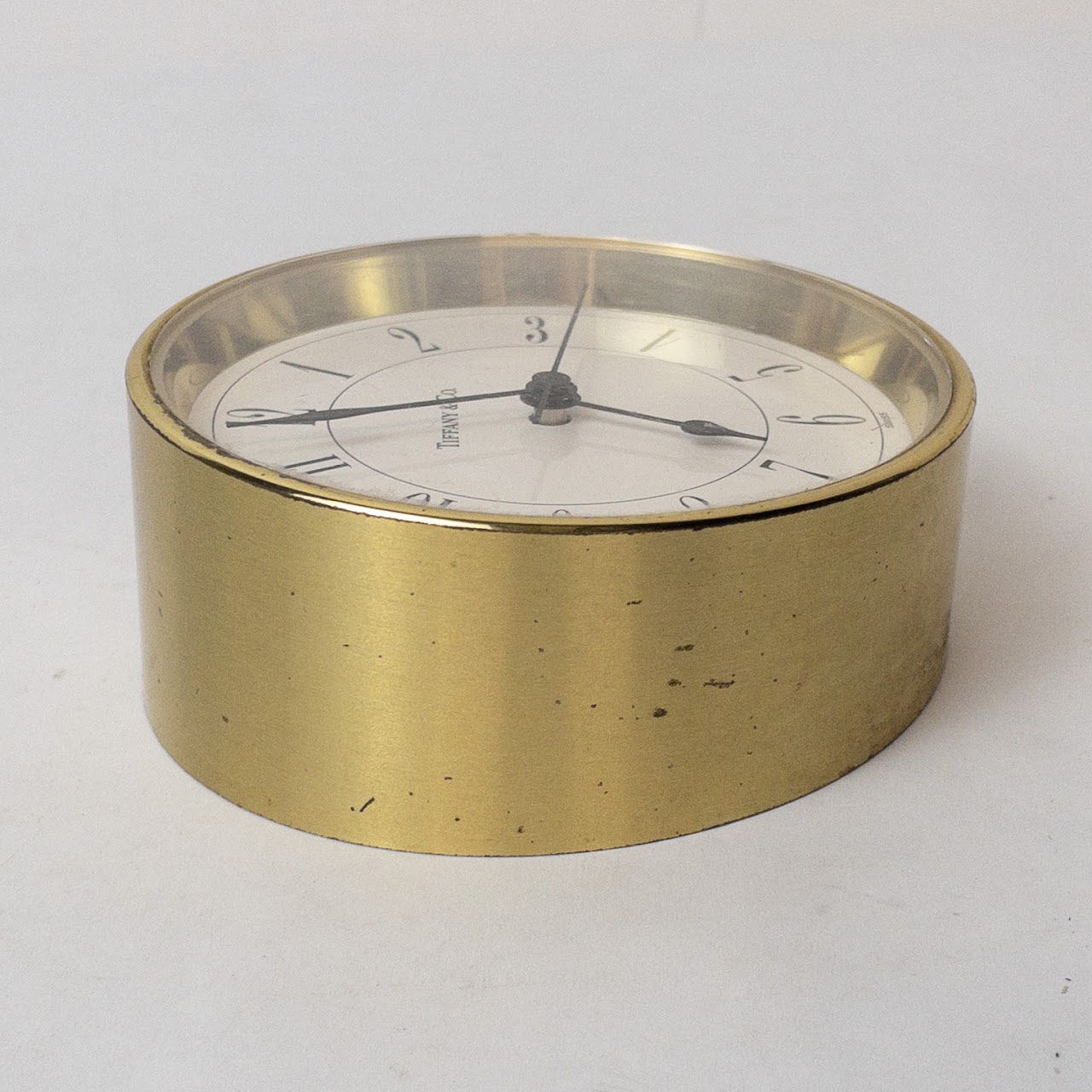 Tiffany & Co. Brass Desk Clock