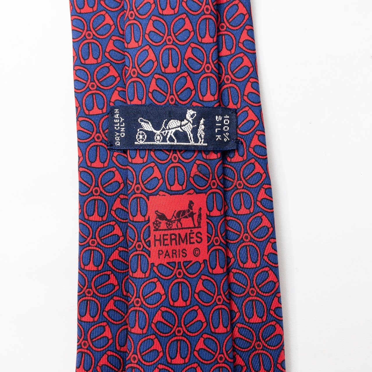 Hermès Stirrup Print Necktie