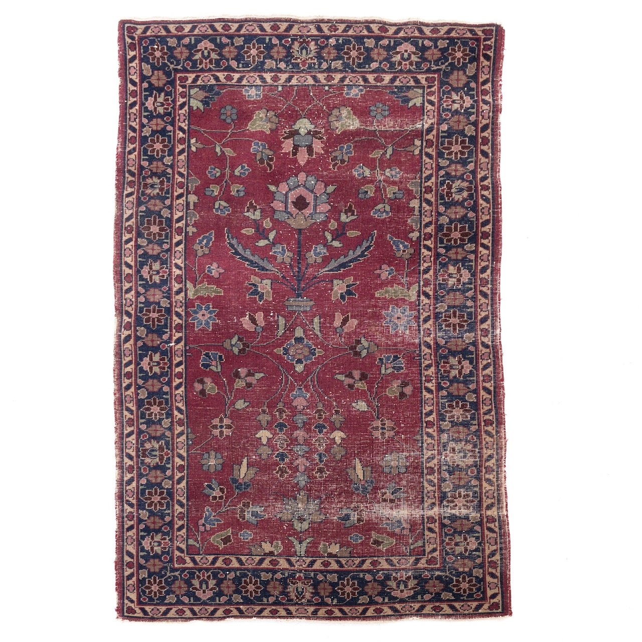 Floral Pattern Hand Knotted Rug