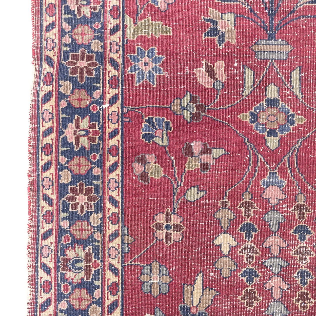 Floral Pattern Hand Knotted Rug