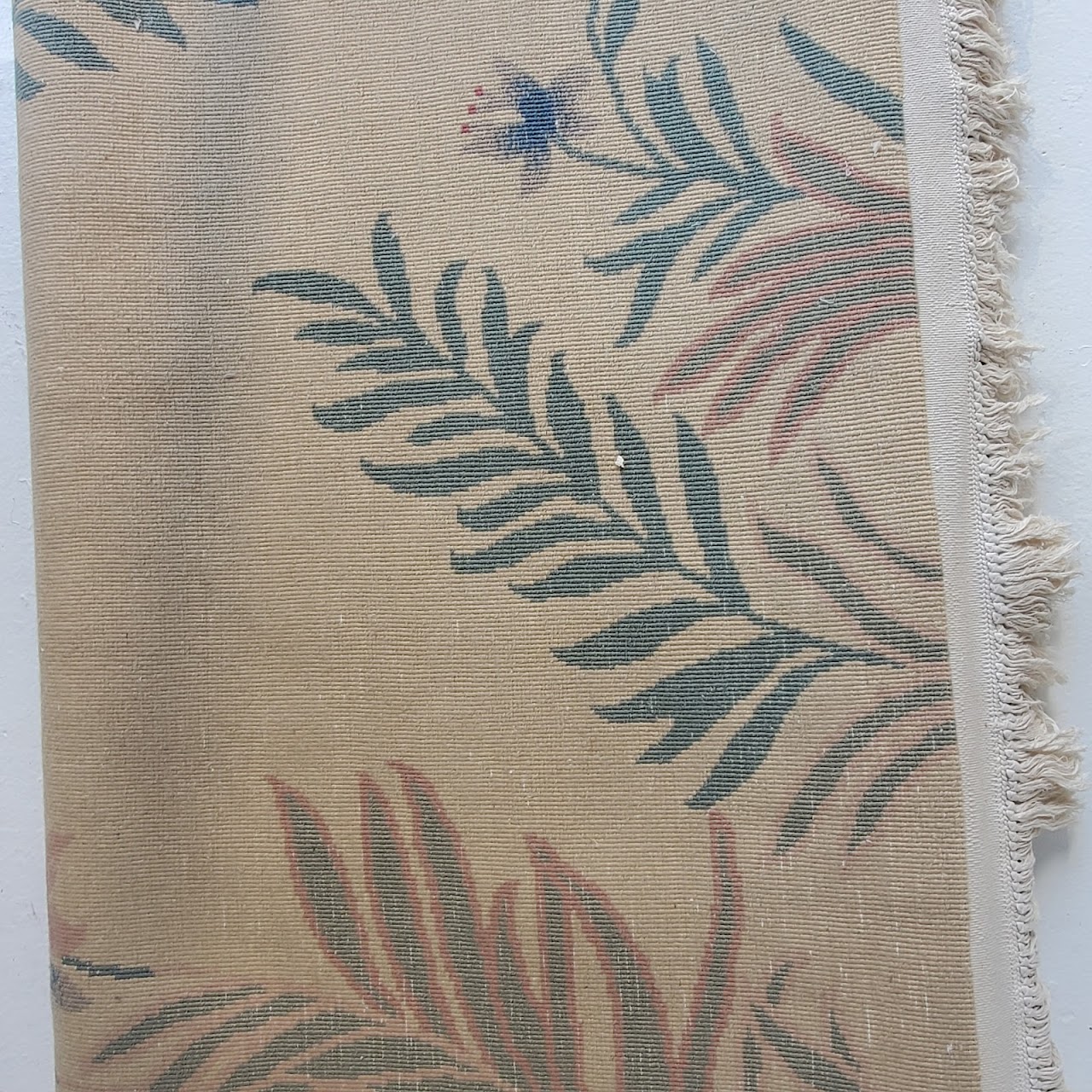 Wool Floral & Frond Area Rug