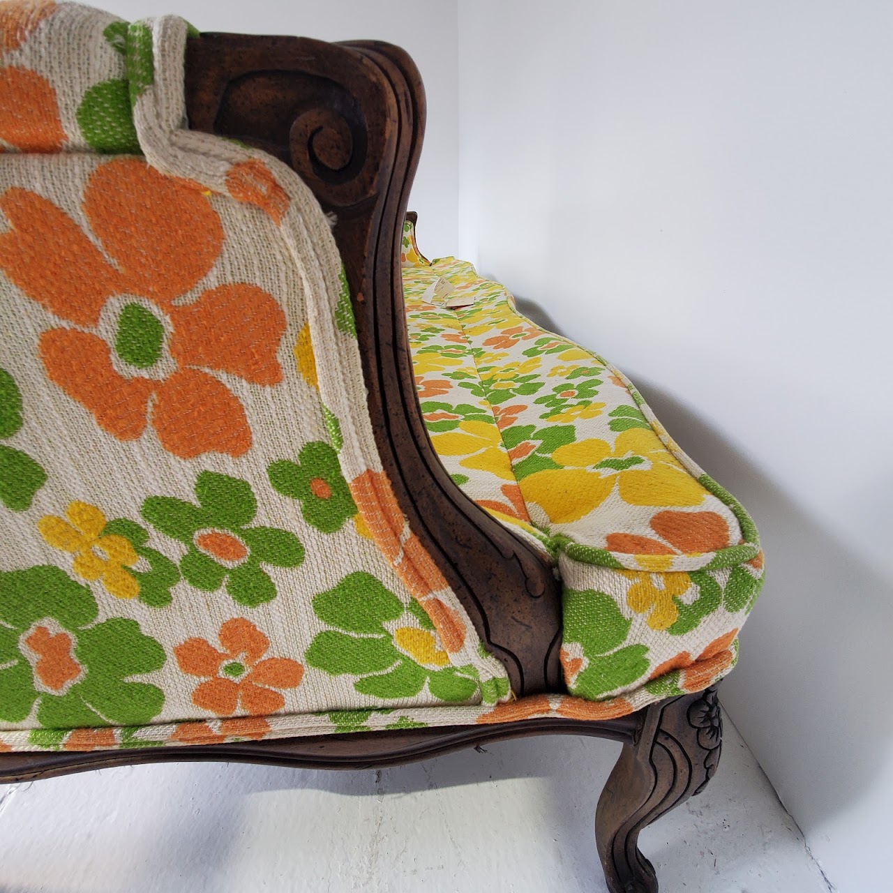 Vintage Mod Floral Sofa