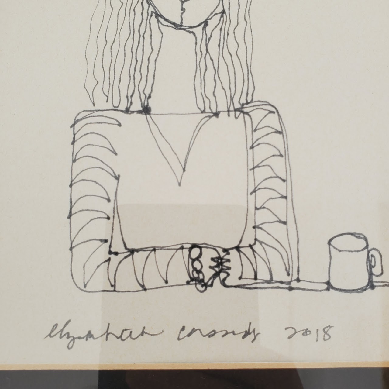 Elizabeth Cassidy Signed Ink Drawing #1