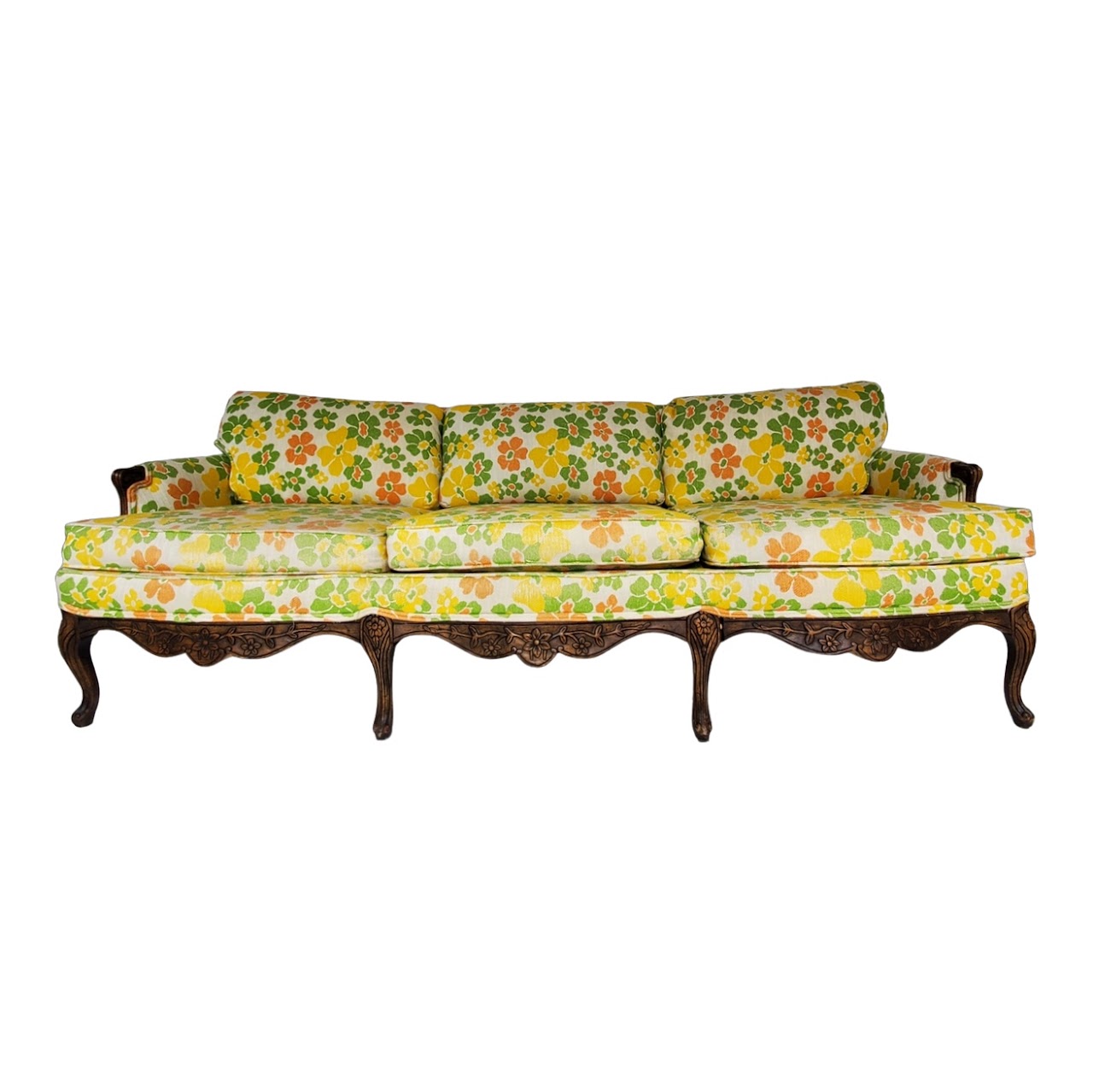 Vintage Mod Floral Sofa