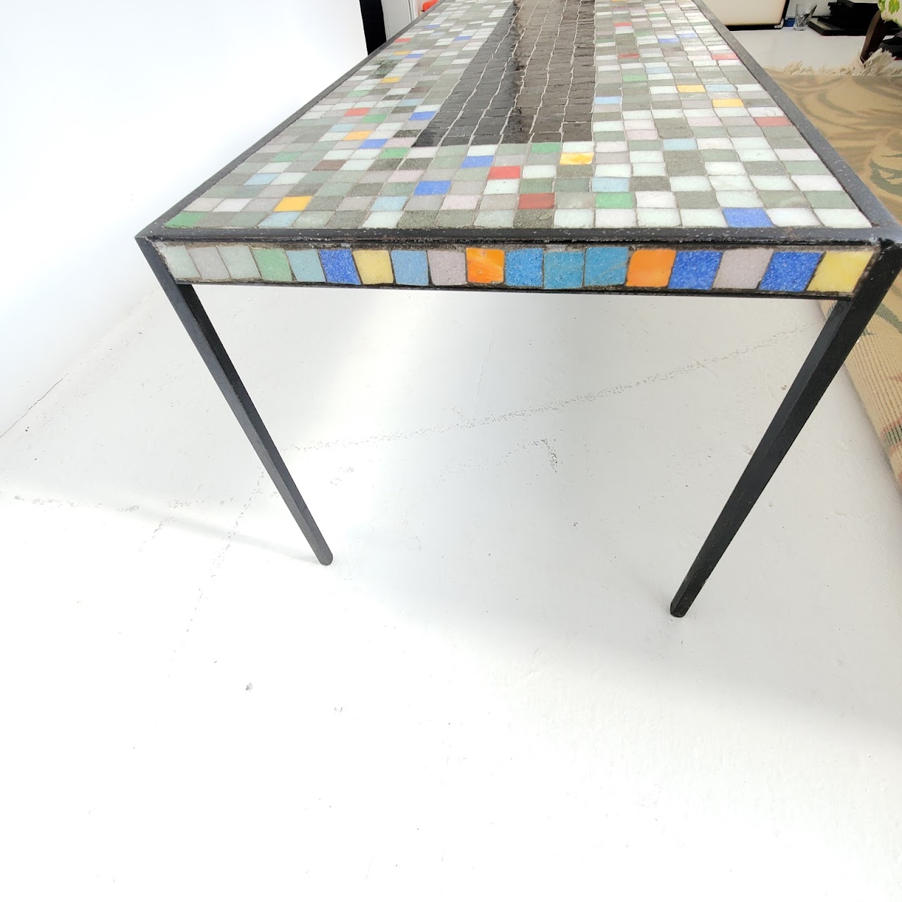 Mosaic & Iron Decorative Table