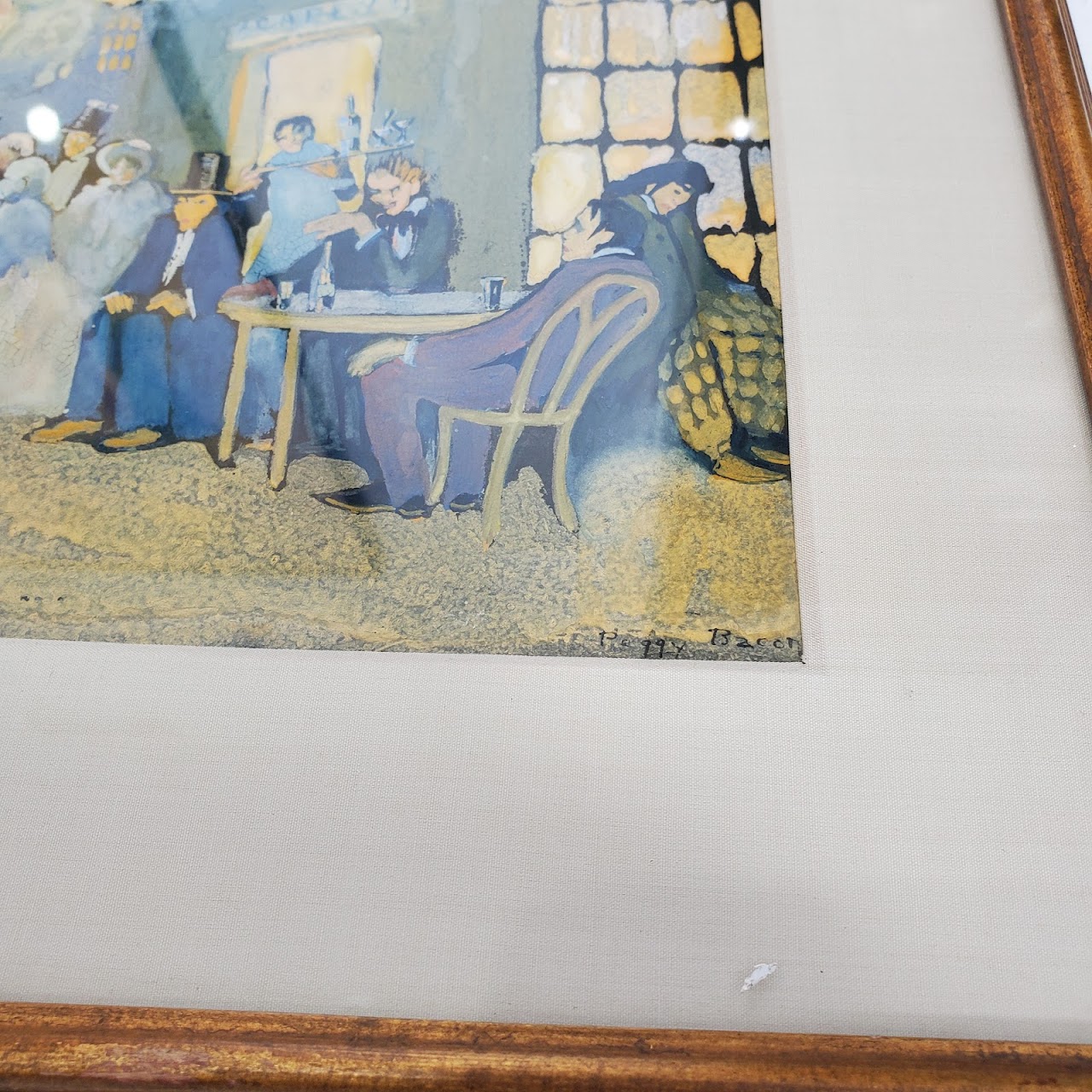 Peggy Baron Signed High Society Painting