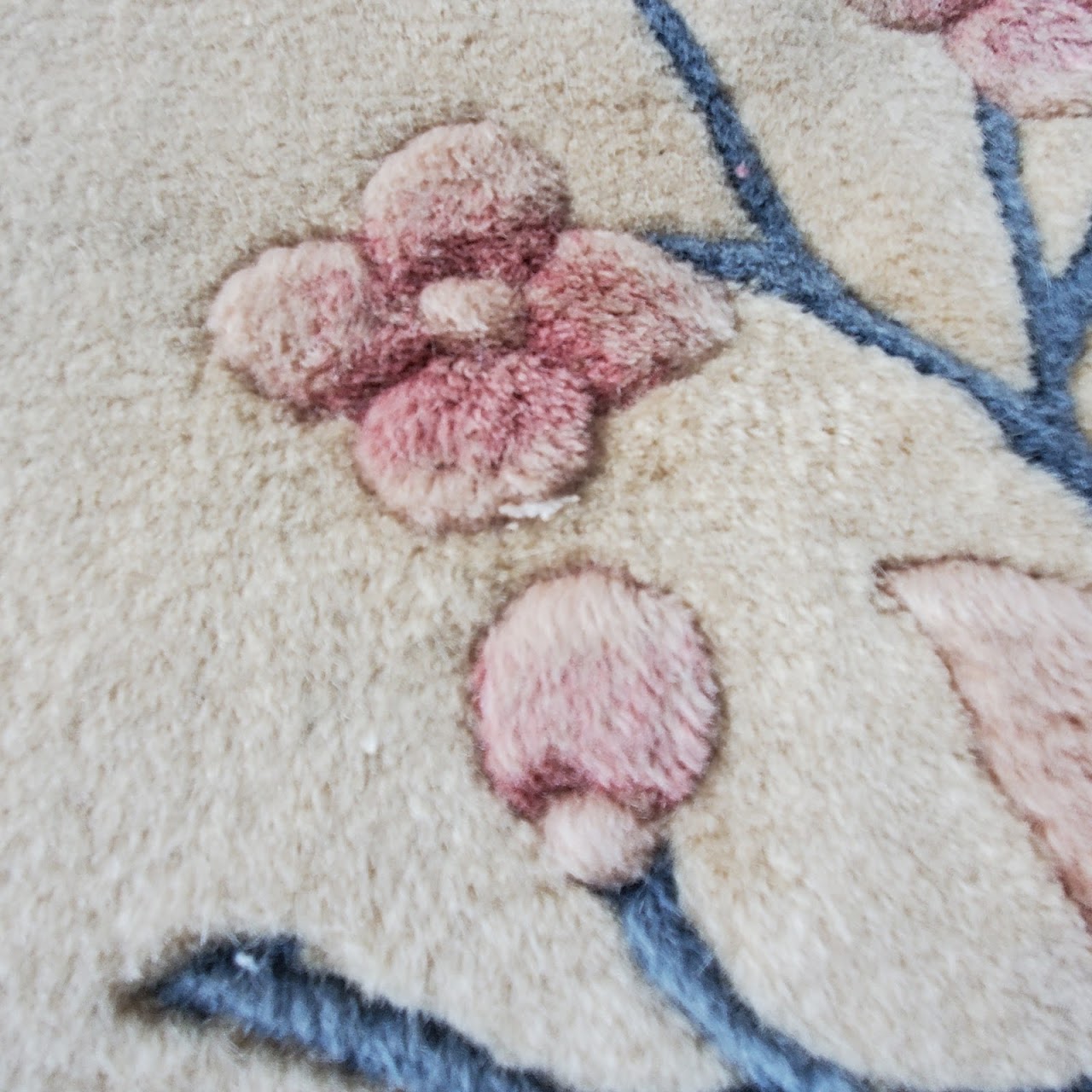 Wool Floral & Frond Area Rug