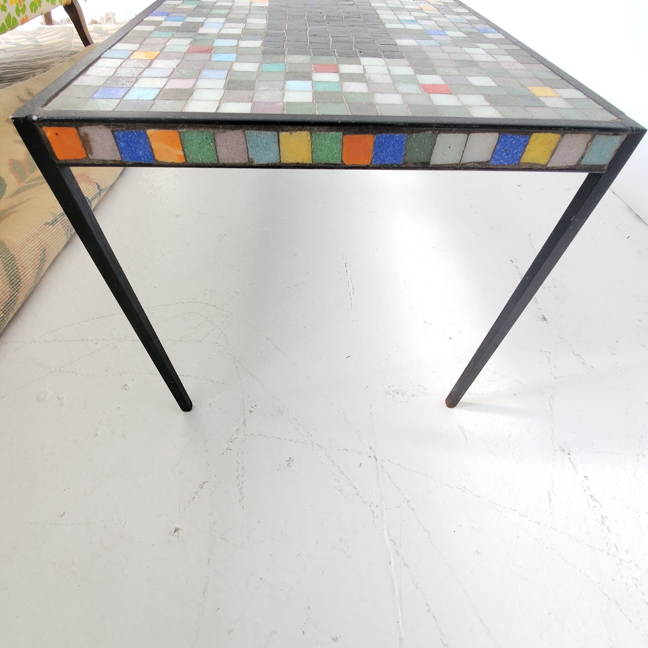 Mosaic & Iron Decorative Table