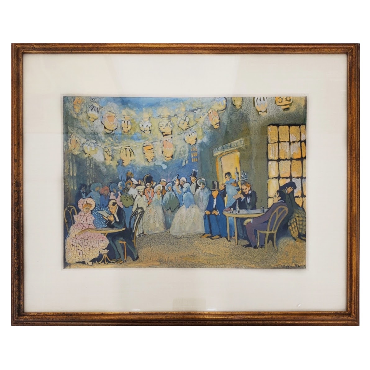 Peggy Baron Signed High Society Painting