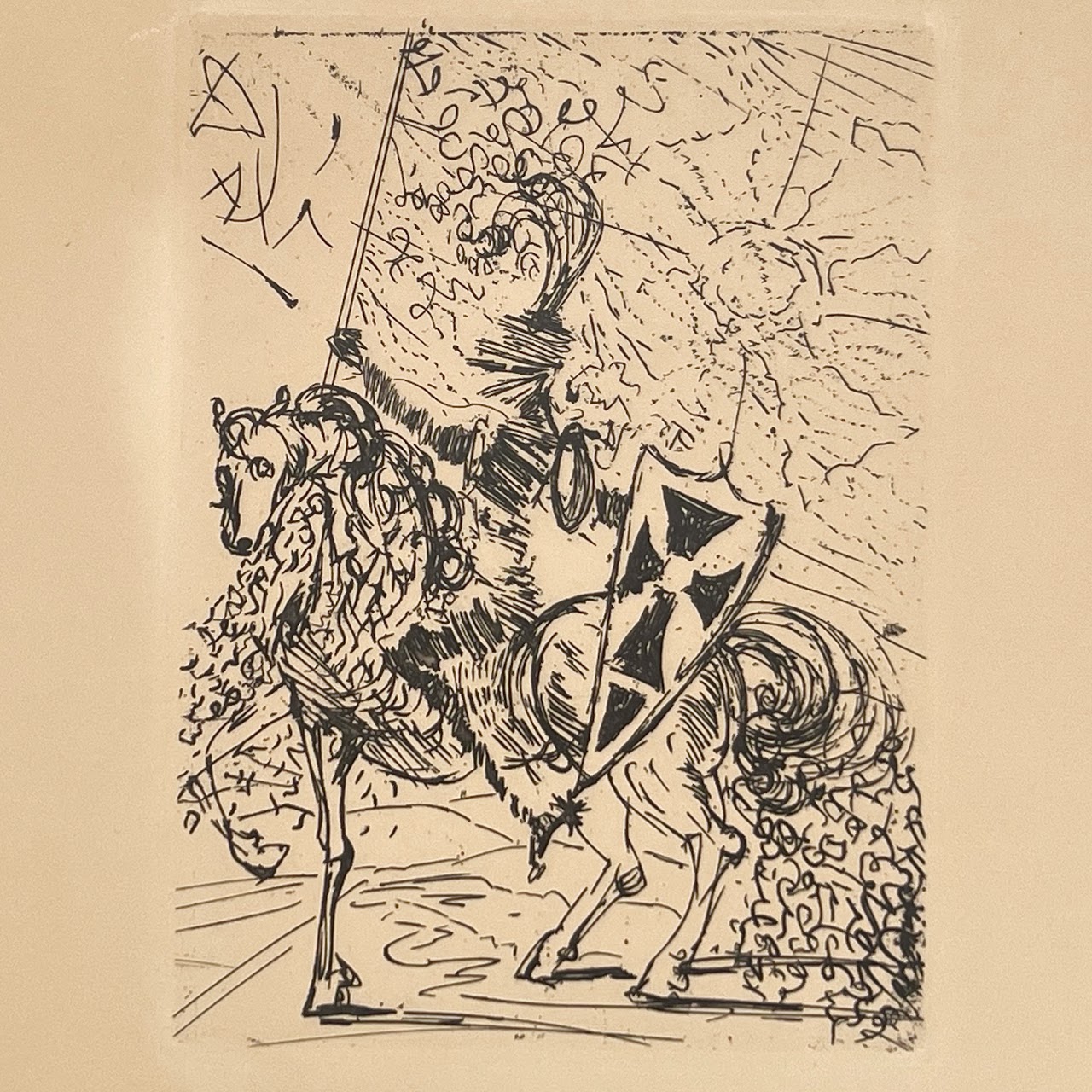 'El Cid' Etching After Salvador Dalí