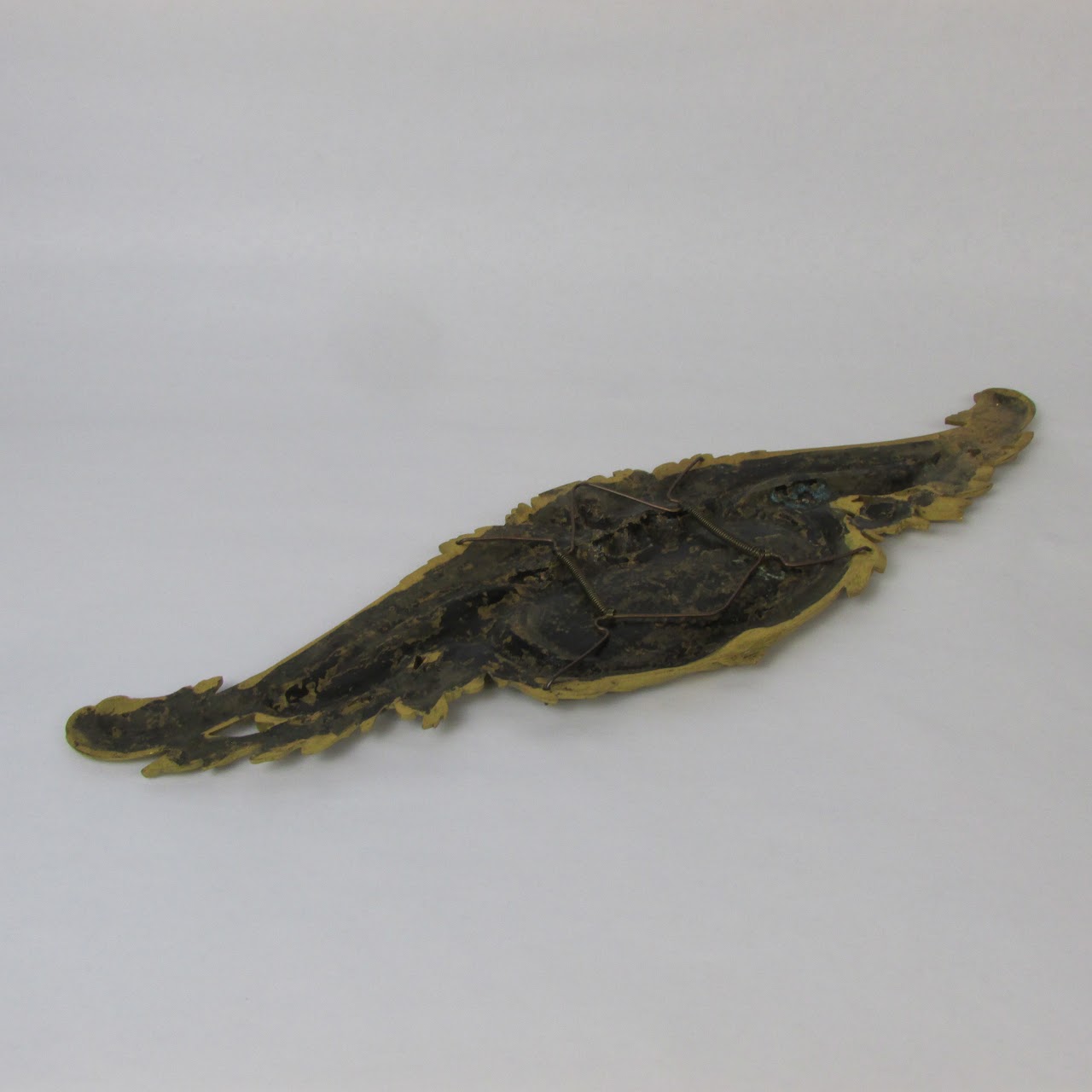 French Ormolu Baroque Style Gilded Shell Pediment