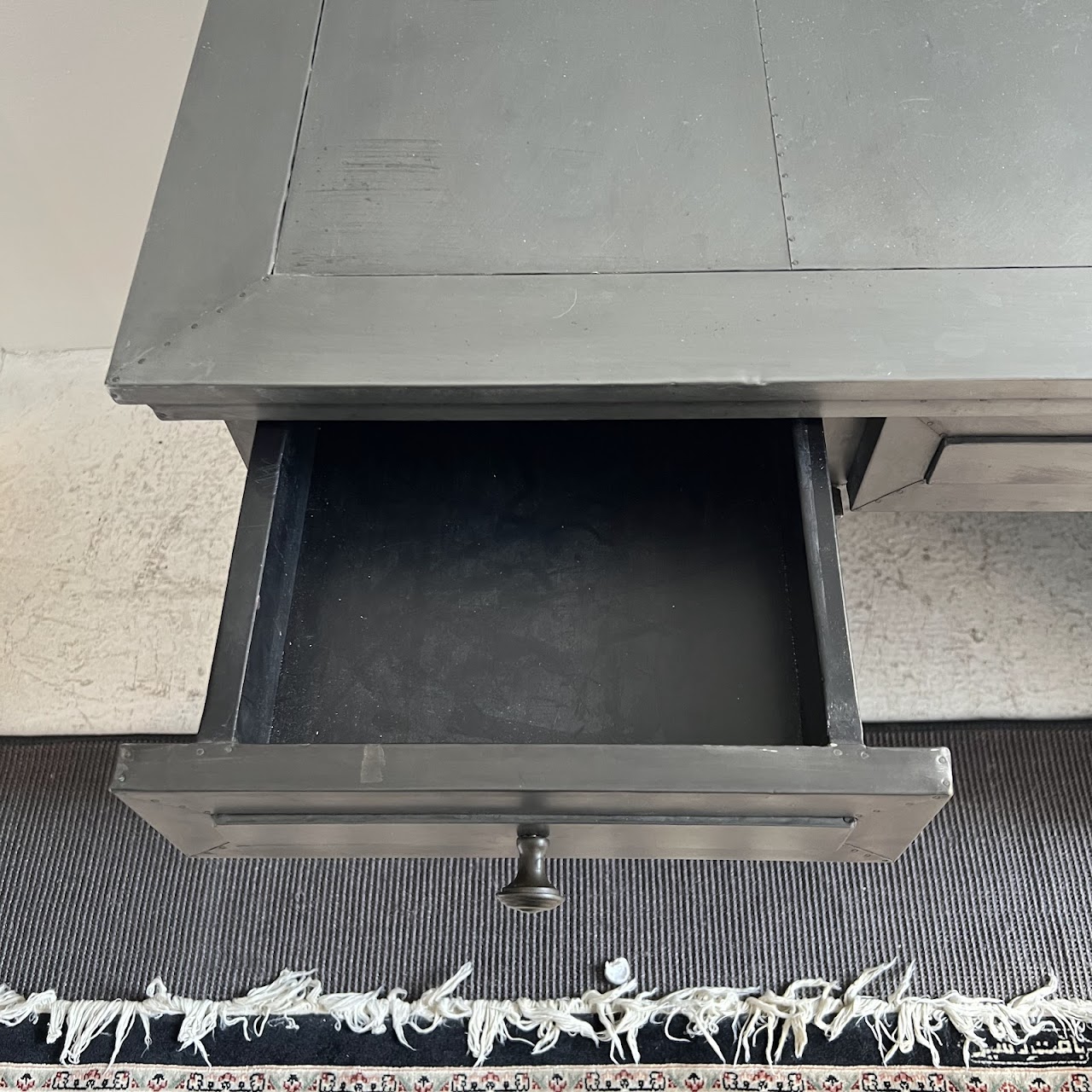 Restoration Hardware Metal Clad Desk