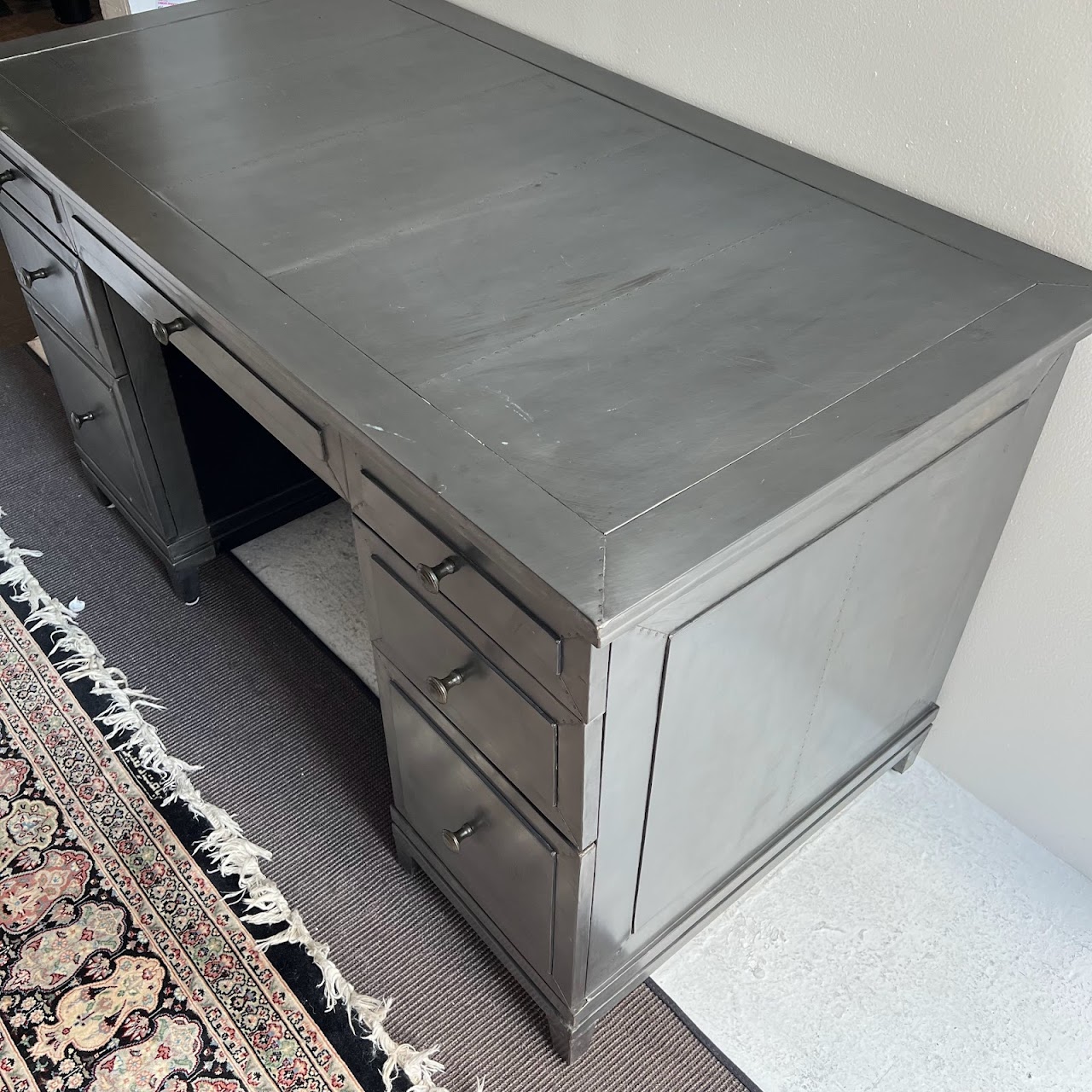 Restoration Hardware Metal Clad Desk