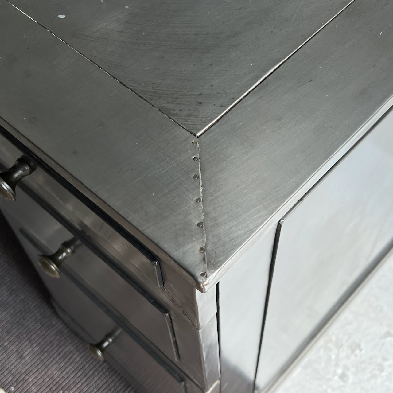 Restoration Hardware Metal Clad Desk