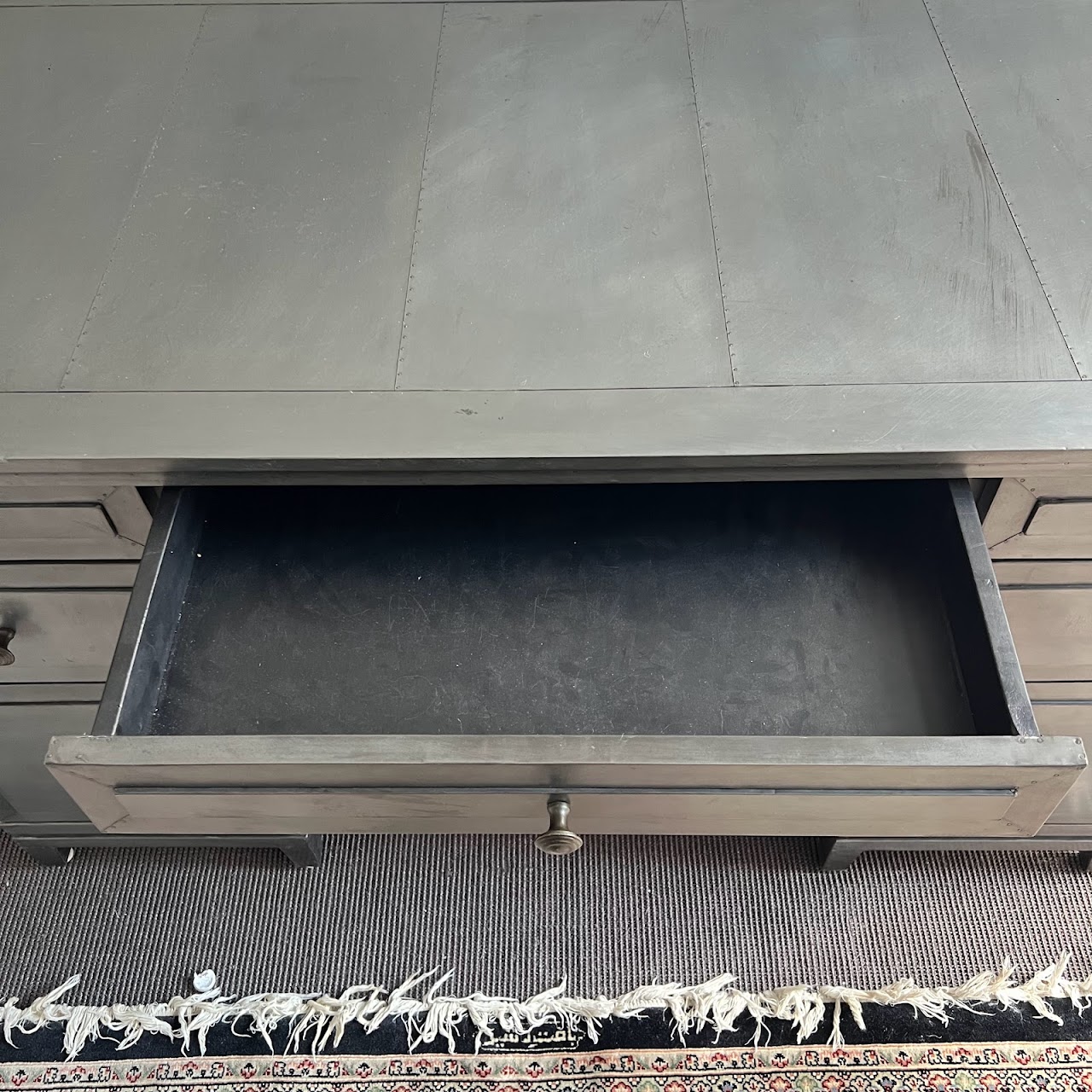 Restoration Hardware Metal Clad Desk