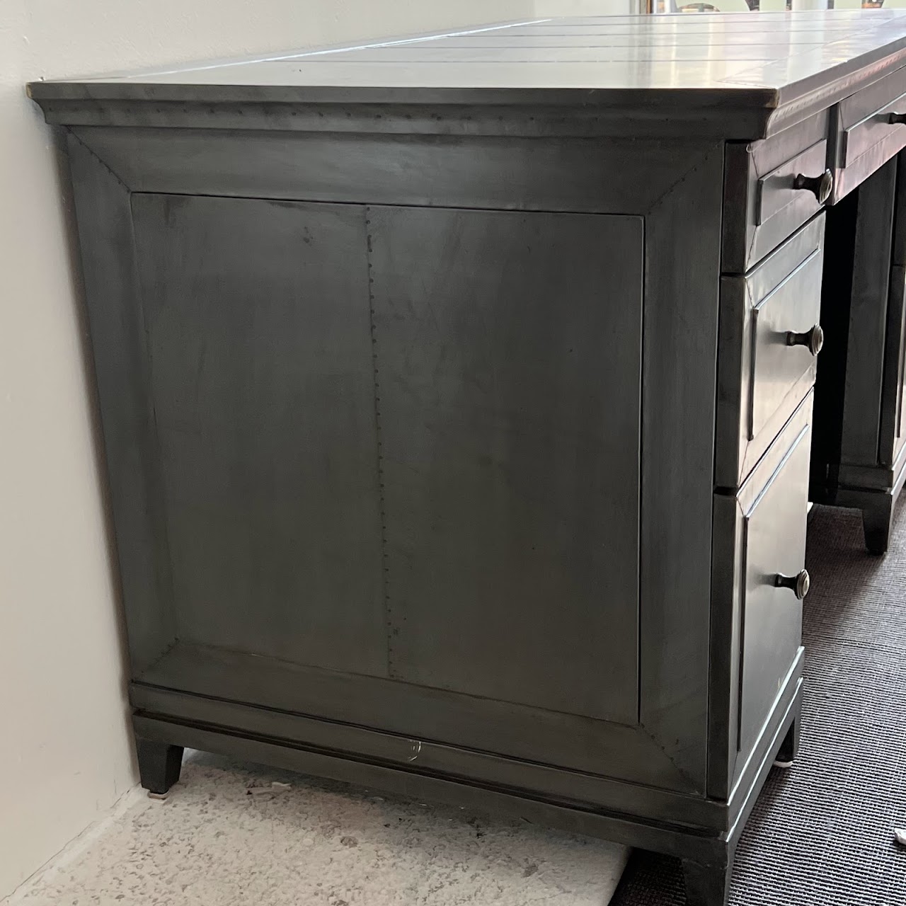 Restoration Hardware Metal Clad Desk